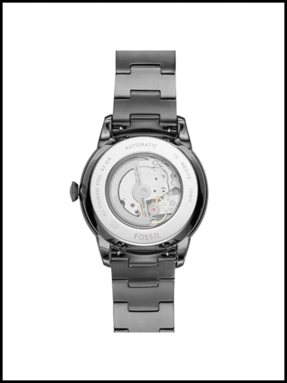 Fossil Townsman Automatic Skeleton Dial Stainless Steel Men's Watch 44mm